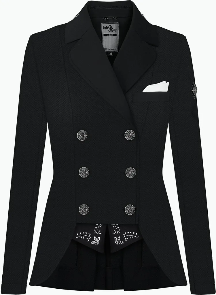 Jupe de dressage respirante Fleur Summer noire Fairplay taille 36