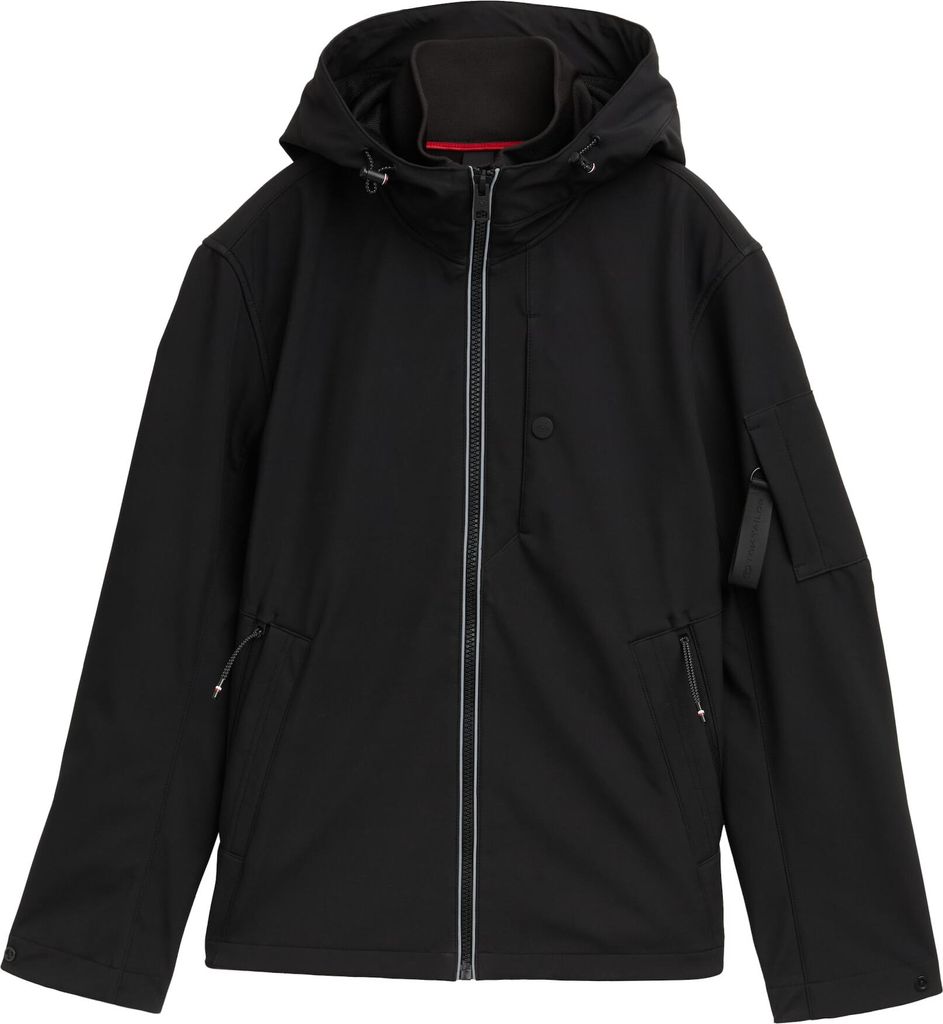 Softshell Jacke mit verstellbarer Kapuze
