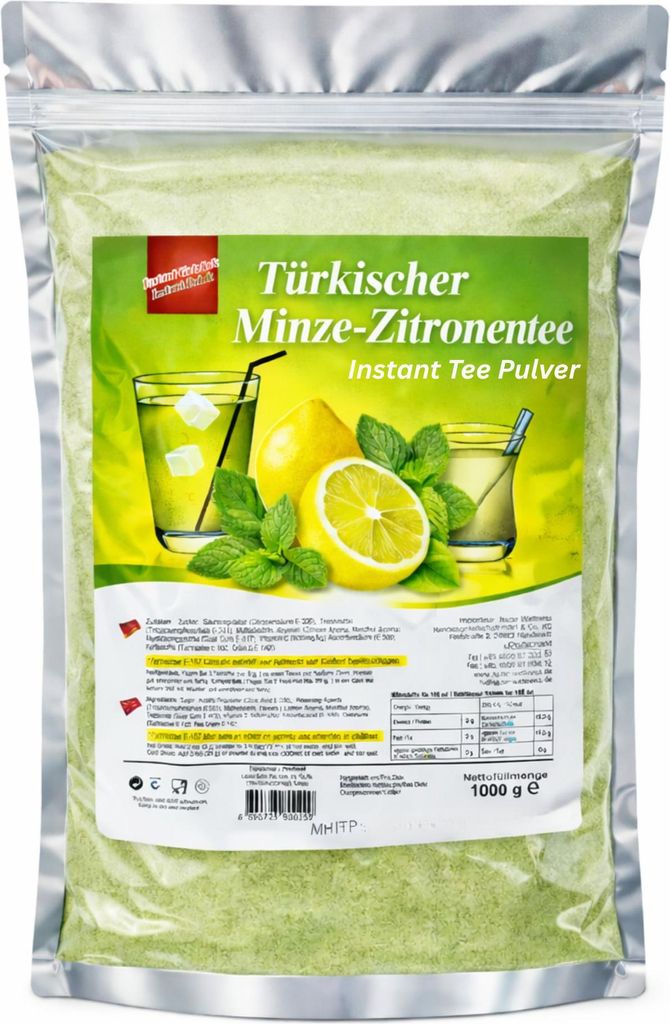 Lezzo Türkischer Tee Pulver Minze Zitrone 1 kg Instanttee Produktbild 