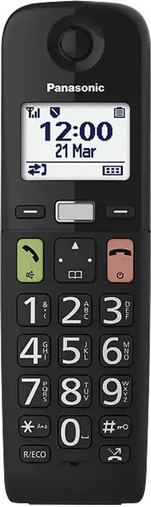 Téléphone DECT Panasonic KX-TGU110EXB touches larges et son amplifié