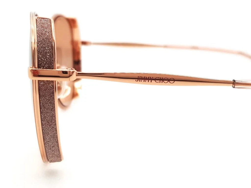 Lunettes de soleil femme Jimmy Choo Feline/S DDB/2S taille 58 dorées