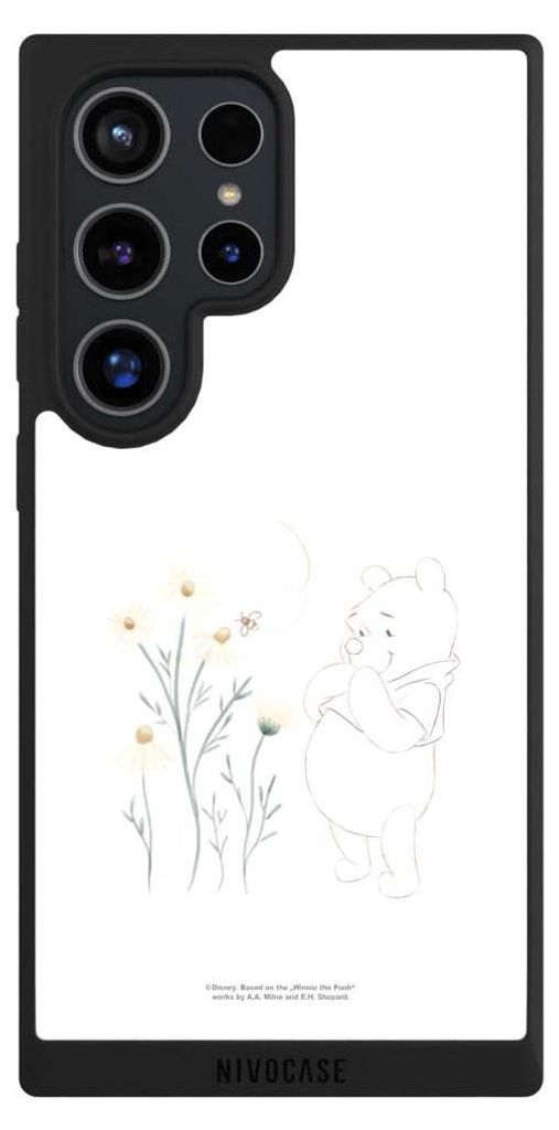NIVOCASE Handyhülle für Samsung Galaxy S24 Ultra Hülle NIVOpure Case Schwarz Biene Disney Winnie Puuh
