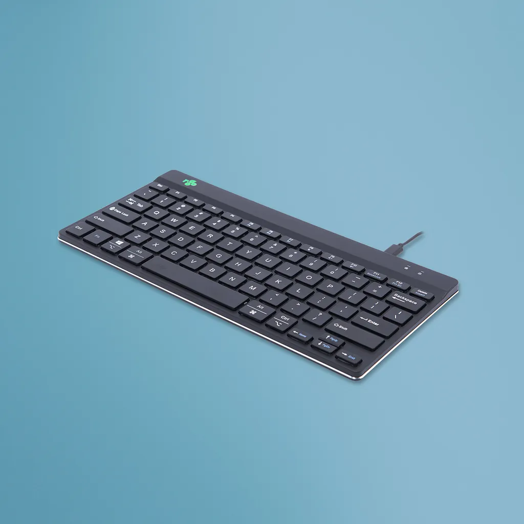 Clavier de Bureau R-Go Compact Break US Noir pour Travail Intensif