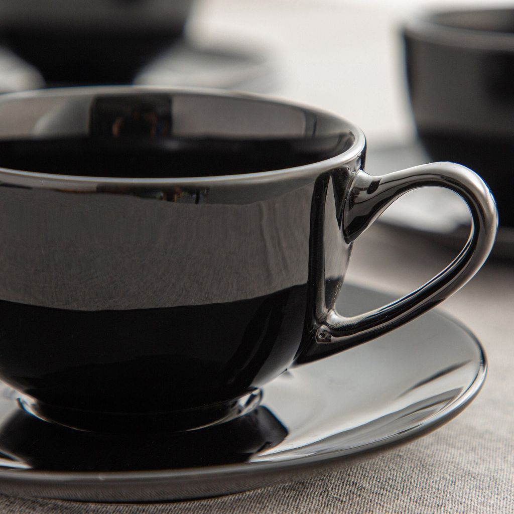 Tassen Set Porzellan, LOVECASA 6-teilige Kaffeetassen mit Produktbild 4