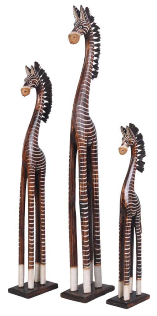 1 Holz-Zebra Deko-Zebra in 3 Größen erhältlich, Grösse:ca. Produktbild 