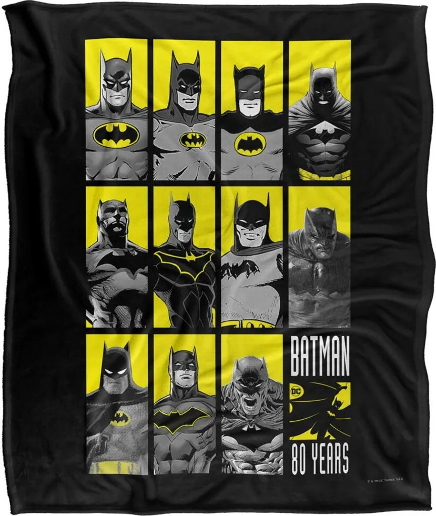 Plaid Batman Multicolore en Taille Unique - Couverture Douce TV19503