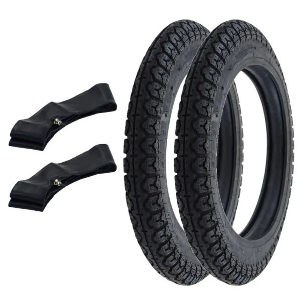 Pneu Kenda K 273 3.50-16 52P TT Haute Adhérence avec Chambre à Air Offerte