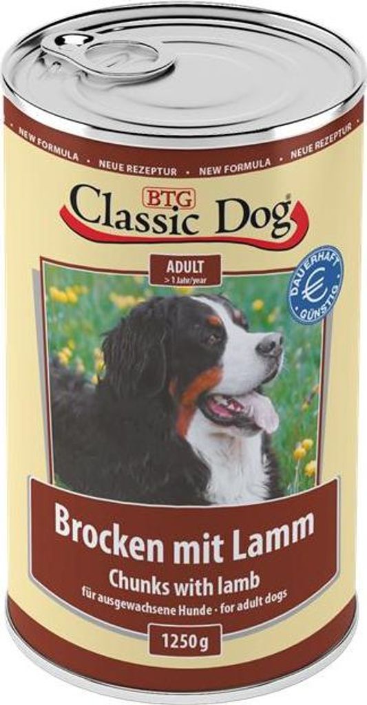 Classic Dog - Dose Brocken 6x1250g | mit Lamm Produktbild 