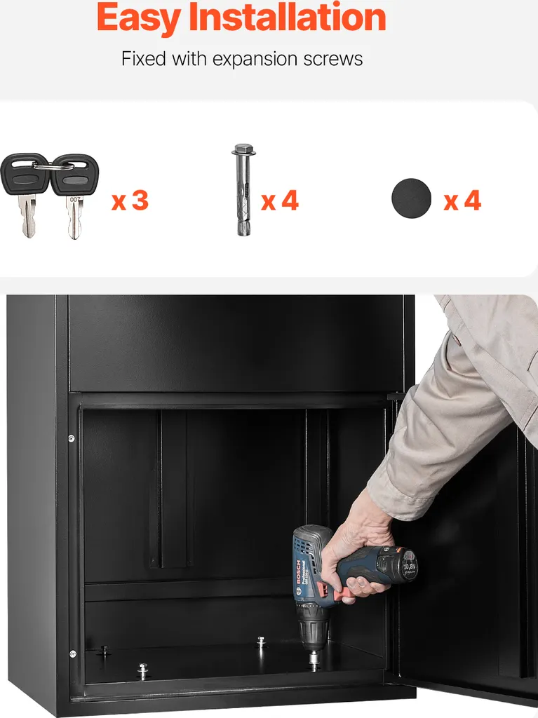 Réception de Colis Sécurisée pour Maison et Bureau Boîte Extérieure