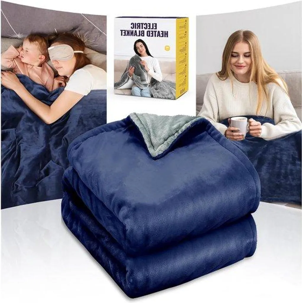 Couverture chauffante 180x100 cm : finissez-en avec le lit froid