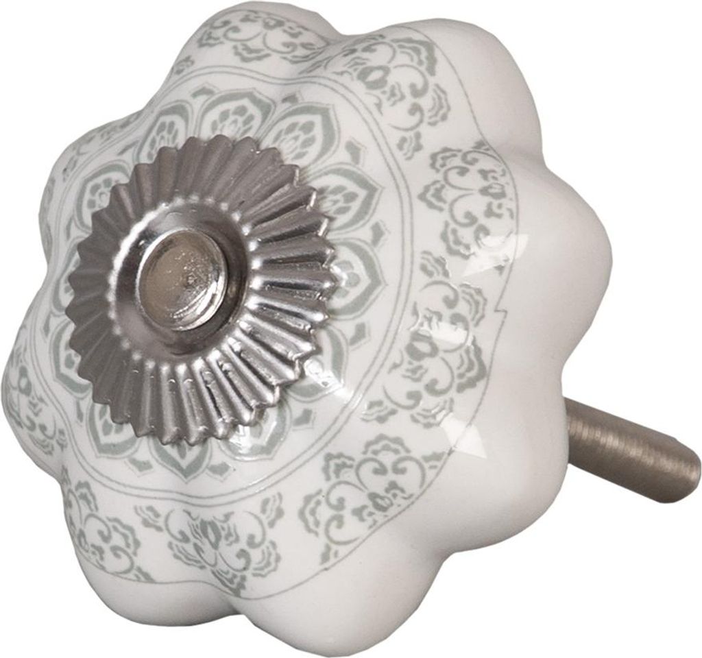 Pomello Per Porta In Ceramica Blù Clayre & Eef: 3x2x3 Cm, Stile Rustico