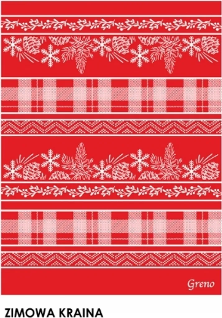 Plaid de Noël 150x200 cm Rouge et Blanc en Maille Coton Doux Winterland