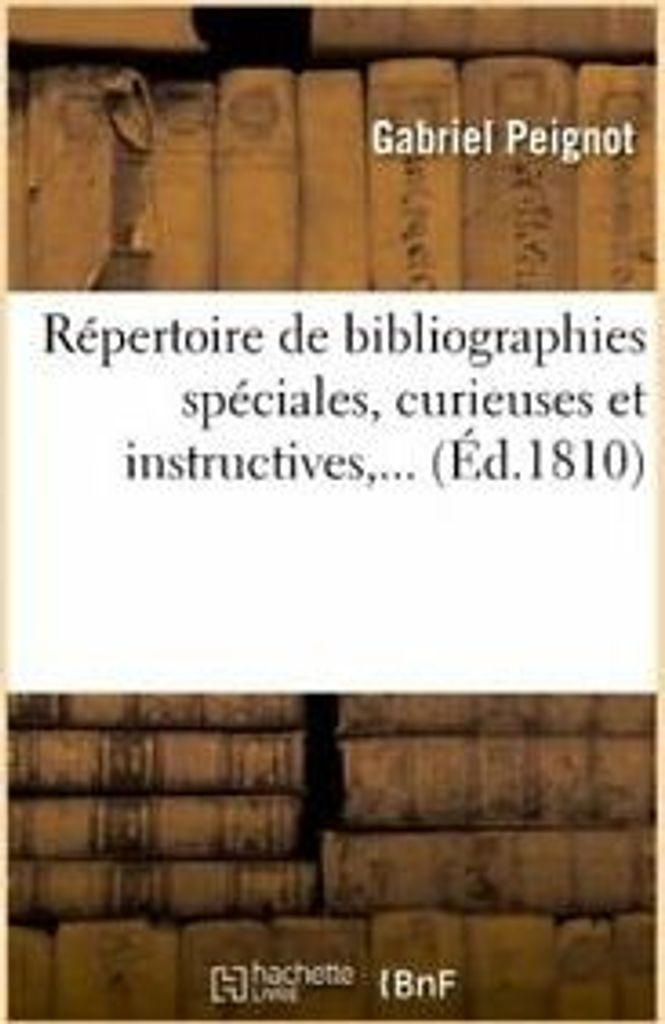 R Pertoire De Bibliographies Sp Ciales, – Lingua: Inglese