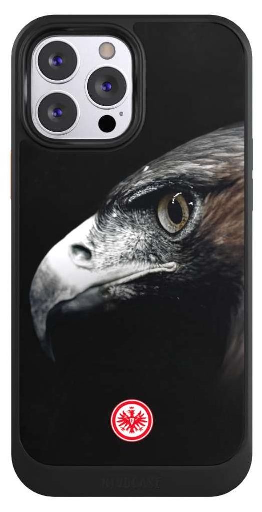 NIVOCASE Hülle für Apple iPhone 13 Pro Max Handyhülle NIVOcore Case Schwarz Europameisterschaft Eintracht Frankfurt Offizielles Lizenzprodukt