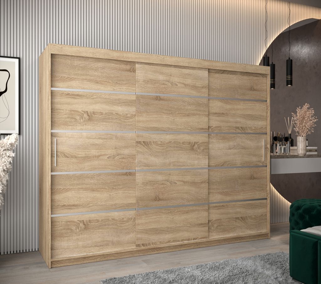 MINIO Kleiderschränk 250 cm VERONA 1 Sonoma