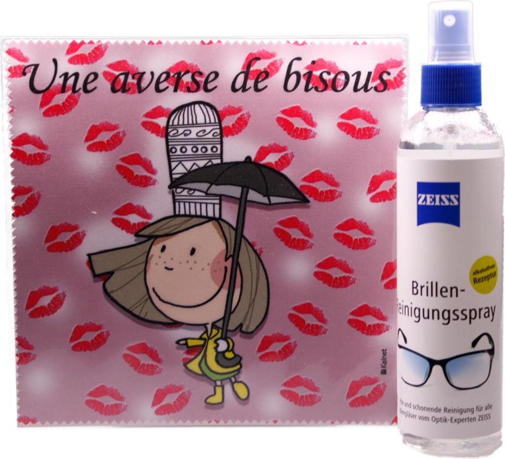 Mikrofasertuch "Bretagne Une averse de bisous" Größe 18,5*18,5 cm von La Kelnet
