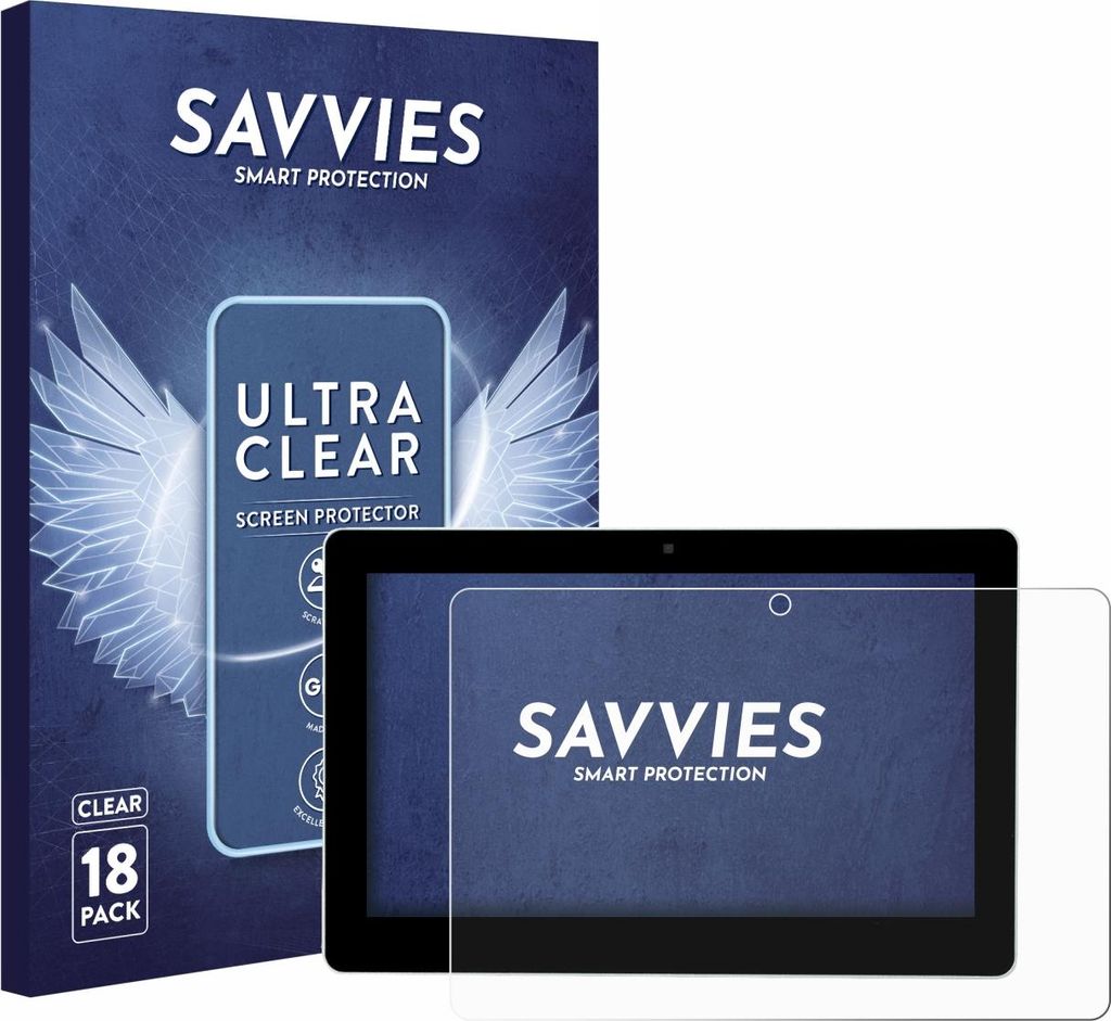 18x Für Victron Energy GX Touch 70 Flush Schutzfolie Savvies Displayschutz Display Schutz Folie Klar Transparent