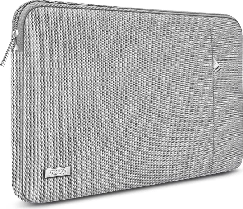 TECOOL Sacoche Ordinateur 14 Pouces pour MacBook Air 15 M3 Gris Étanche