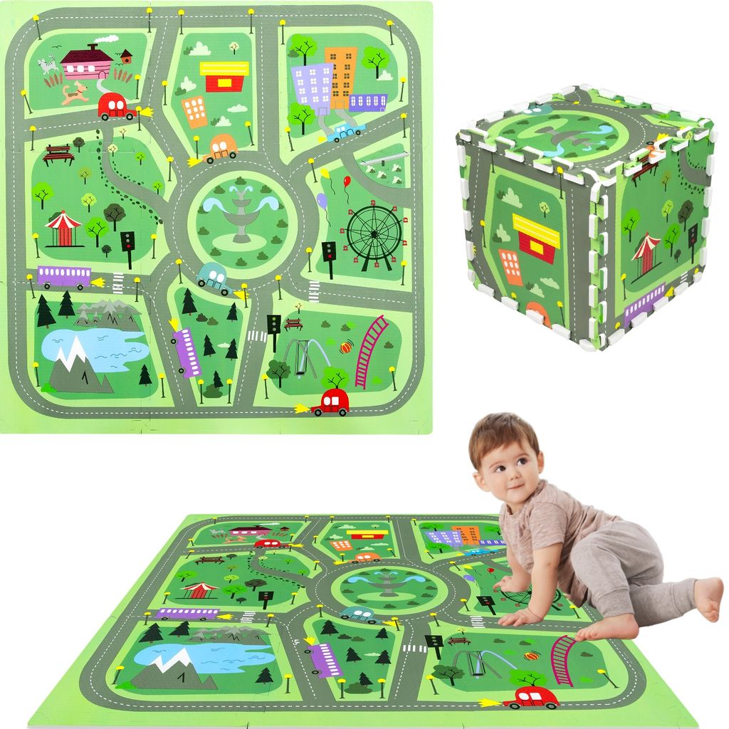 Tapis puzzle 9 éléments 30x30 ville 90074 Image du produit 