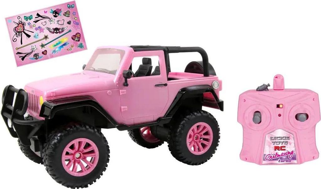 Dickie Toys RC Pink Driverz Jeep Wrangler, auto Immagine del prodotto 