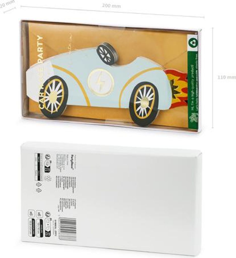 PartyDeco ZPP3, Przyjęcie dla dzieci, Wielobarwny, 6 szt., Zdjęcie produktu 