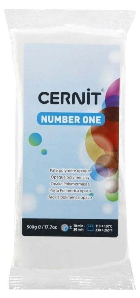 Cernit Polymer Clay N°1 Polymérová hmota White Opaque 500 g Obrázok produktu 