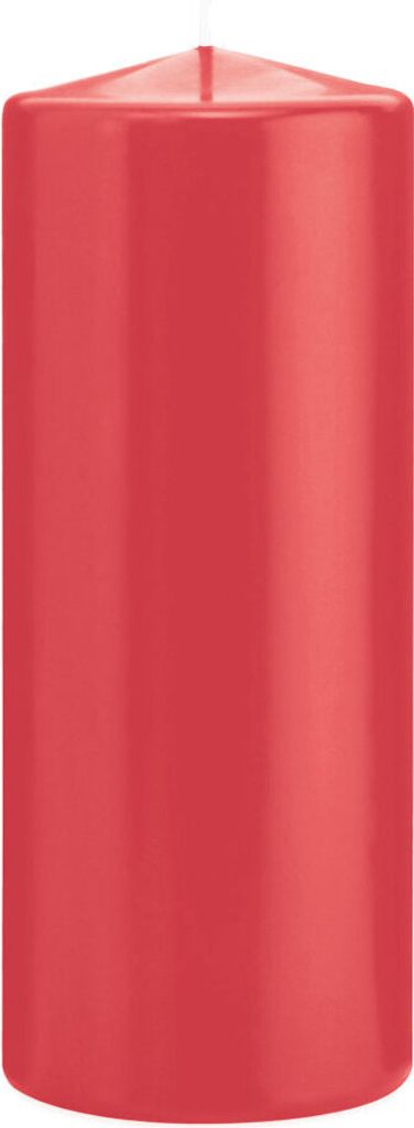 Stumpenkerzen in RAL-Qualität Himbeere Ø 78 x 200 mm, 8 Stück