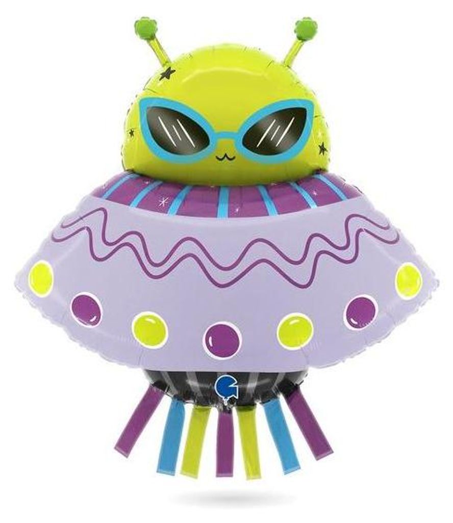 Aufblasbarer Alien-Ballon, 74 cm Produktbild 