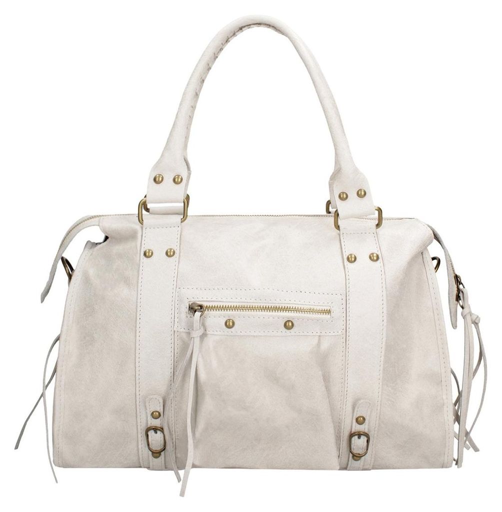 Elara Damen-Schultertasche aus echtem Wildleder Blau  Italy Produktbild 