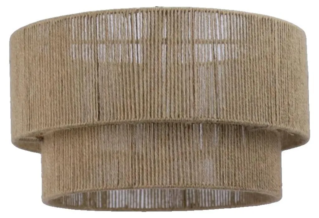 Suspension corde chanvre 45 cm : Luminaire robuste tressé à la main
