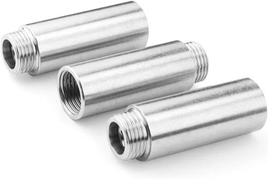 Rallonge de bras de douche G1/2 chrome, lot de 3 tubes d'extension 1/2