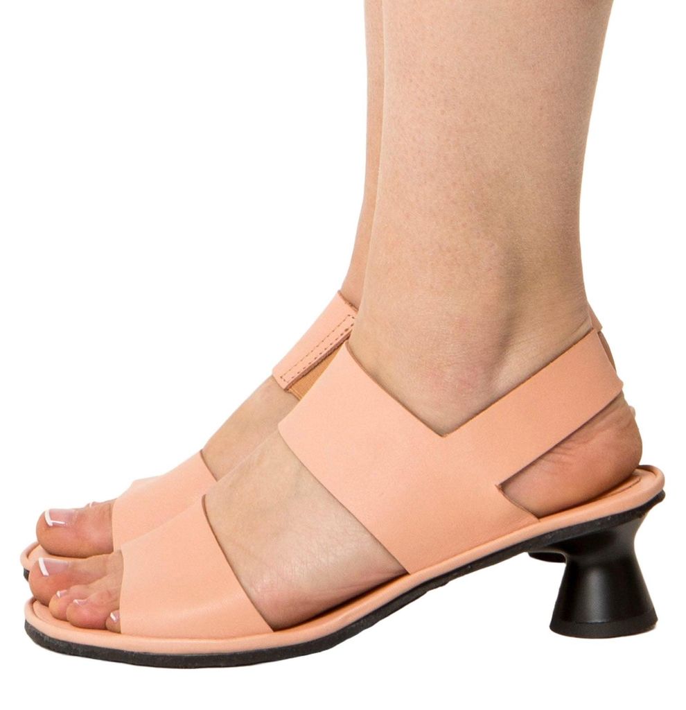 El Naturalista Sandalen mit Absatz Damen N885 SOFT NAPPA SALMON/ FLORA Farbe Koralle