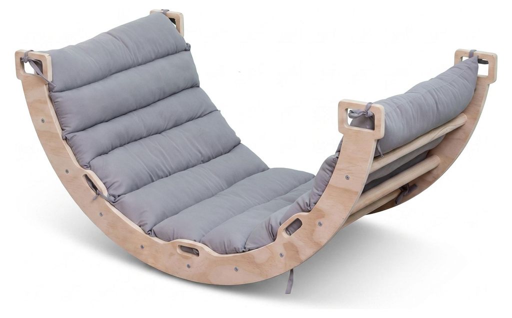 Buxibo Klimbrug/Klimboog van hout, inclusief kussen – Productafbeelding 