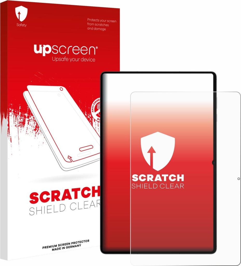 upscreen Schutzfolie für Samsung Galaxy Tab S11 Ultra (Hochformat) Displayschutz Displayschutzfolie Folie Klar Transparent