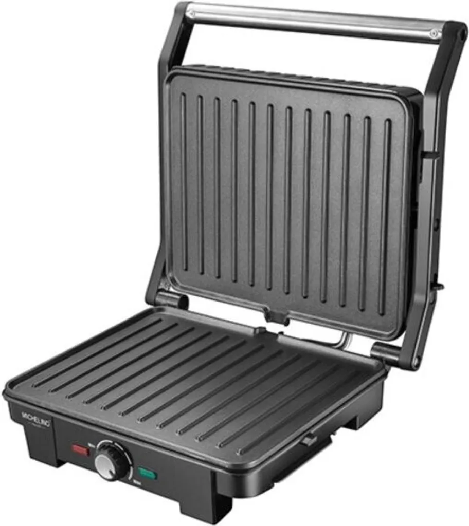 Gril de contact Antiadhésif 2200W - Double Surface de Cuisson Rapide - 2