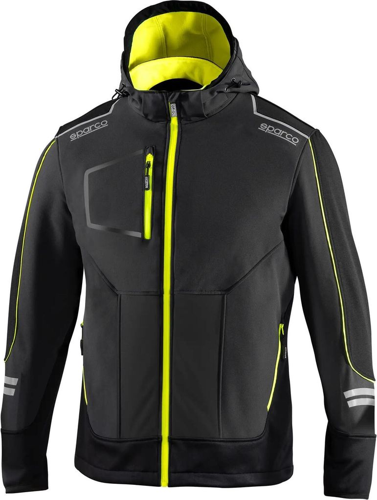 Sparco 02412GSGF3 Softshell-Arbeitsjacke York Grau/Gelb XL