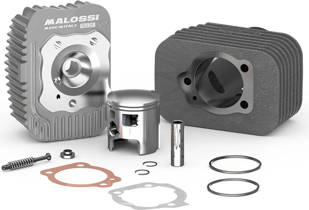 Haut moteur Malossi en fonte diamètre 46,5mm avec axe de piston 12