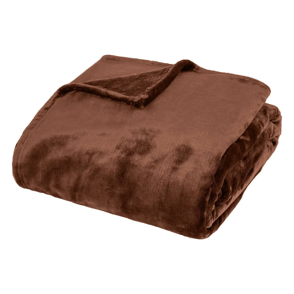 Offerta Plaid Atmosphera 180x230 Marrone | Coperta Morbida XXL