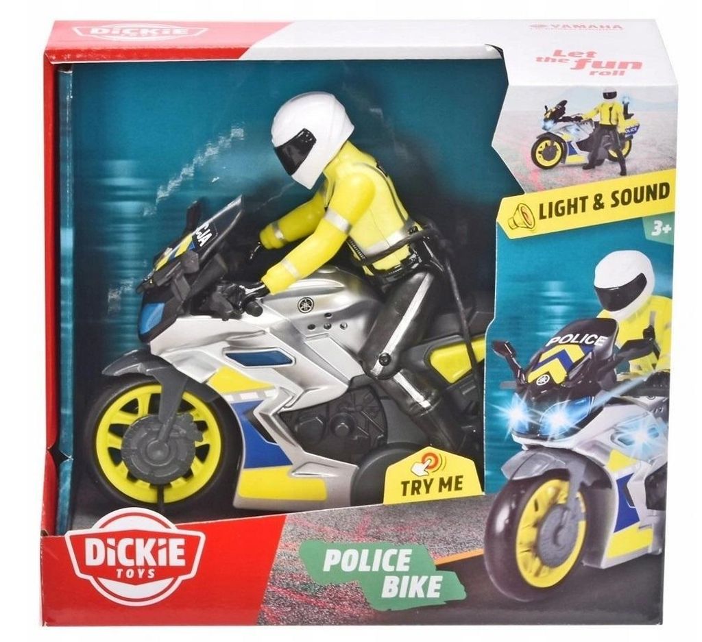 DICKIE SOS Polizeimotorrad 17 cm Produktbild 