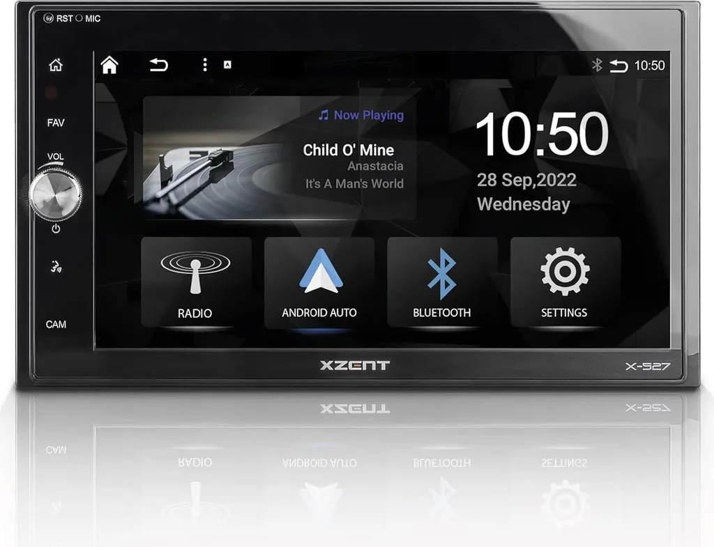 Moniceiver Tactile Xzent X-527 doté d'Apple CarPlay et Son Haute Fidélité