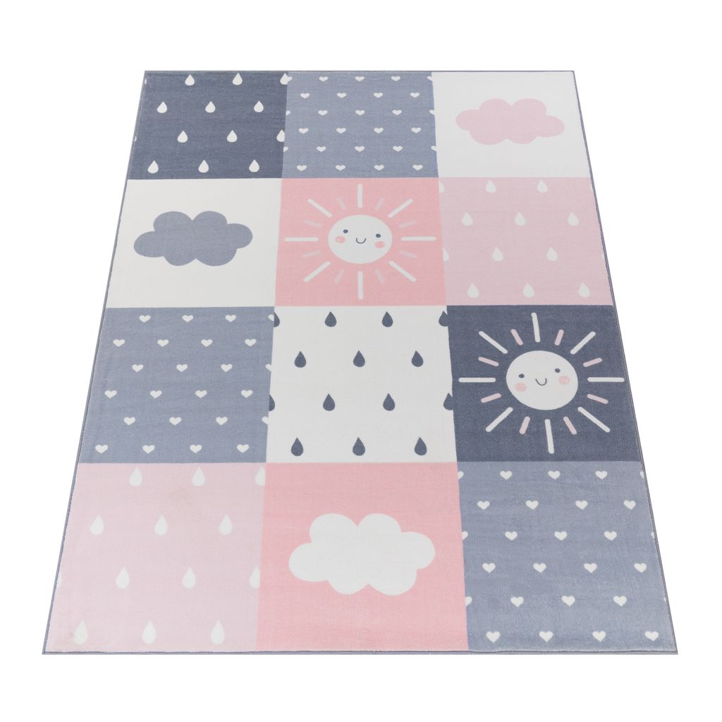 Teppich Kinderzimmer Kinderteppich Kurzflor Rutschfest Produktbild 6