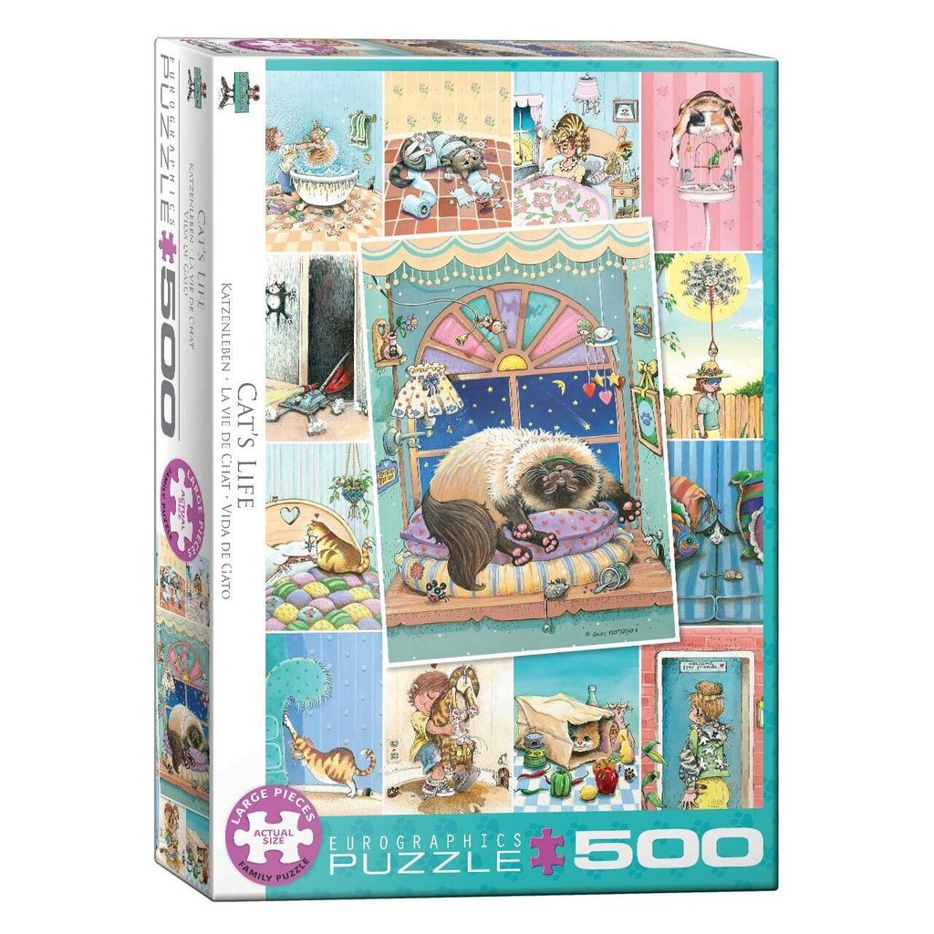 EUROGRAPHICS Cat Life Puzzle XL 500 Teile
