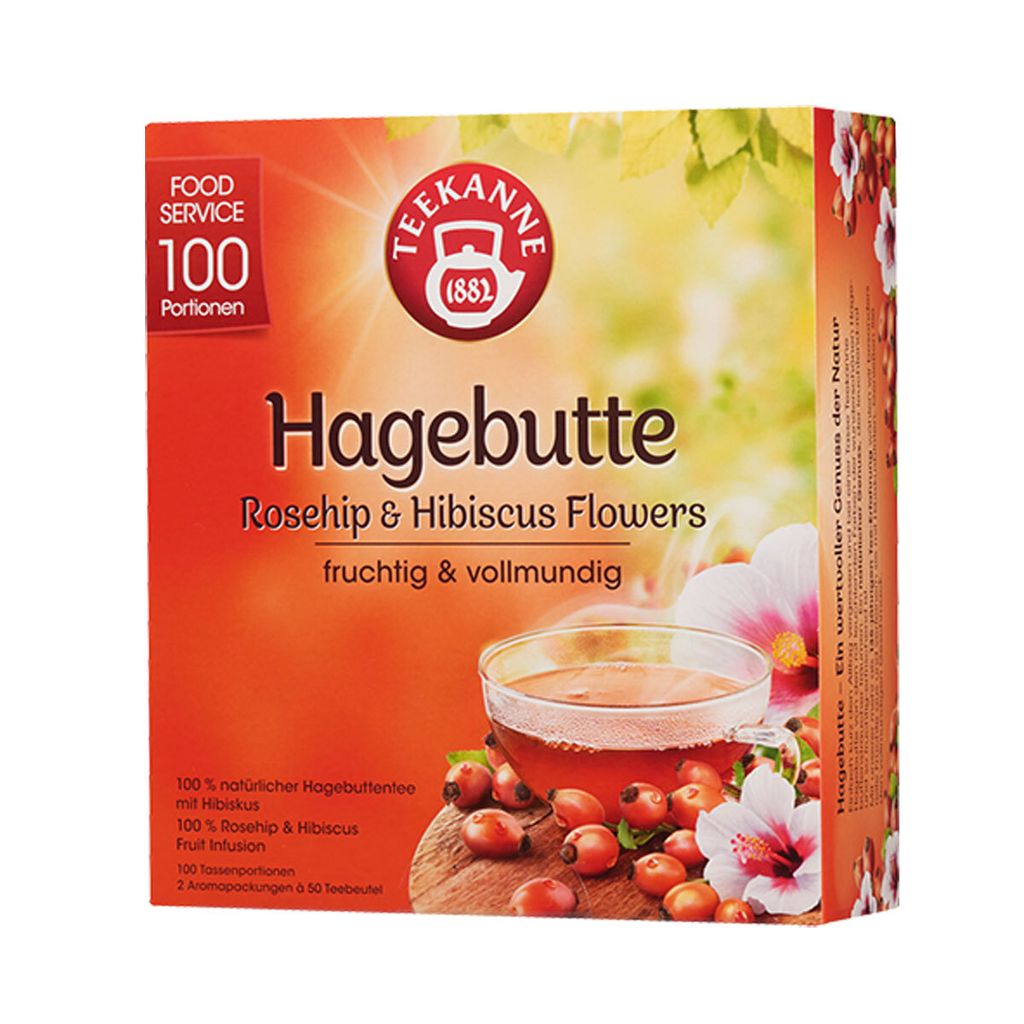 Teekanne Hagebutte fruchtig und vollmundig mit Hibiskus 245 Produktbild 