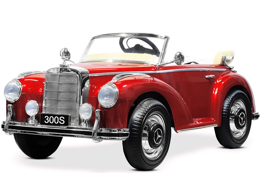 Kinder elektroauto FINOOS Mercedes 300S kinderauto Oldtimer Produktbild 