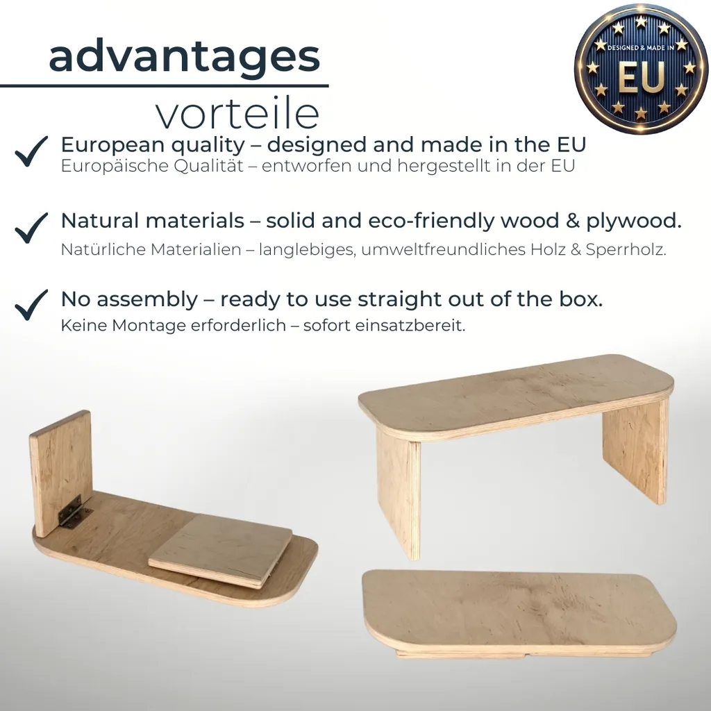 Table de méditation pliable CAWI avec assise ergonomique pour la prière