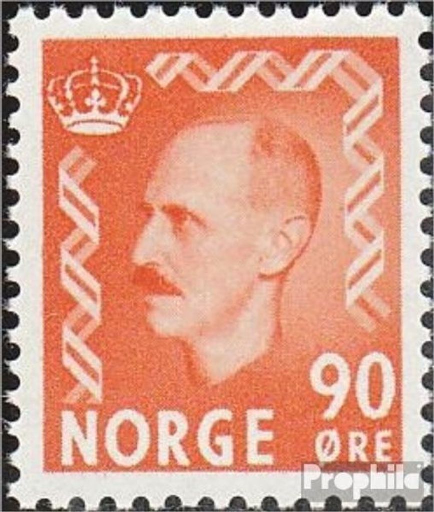Briefmarken Norwegen 1955 Mi 401 postfrisch König Haakon VII.