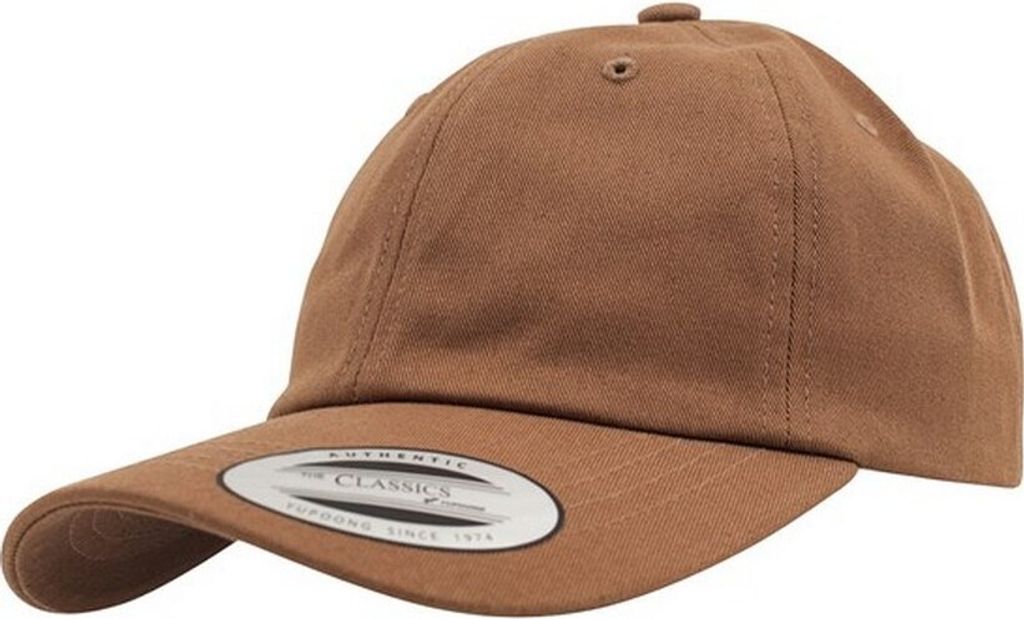 Yupoong Flexfit 6 Panel Baseball Kappe mit Schnalle RW5390 (Einheitsgröße) (Hellbraun)