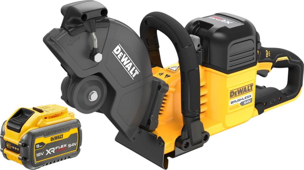 DeWalt DCS 691 N Akku Trennschleifer 54 V FlexVolt 230 mm Brushless + 1x Akku 9,0 Ah - ohne Ladegerät