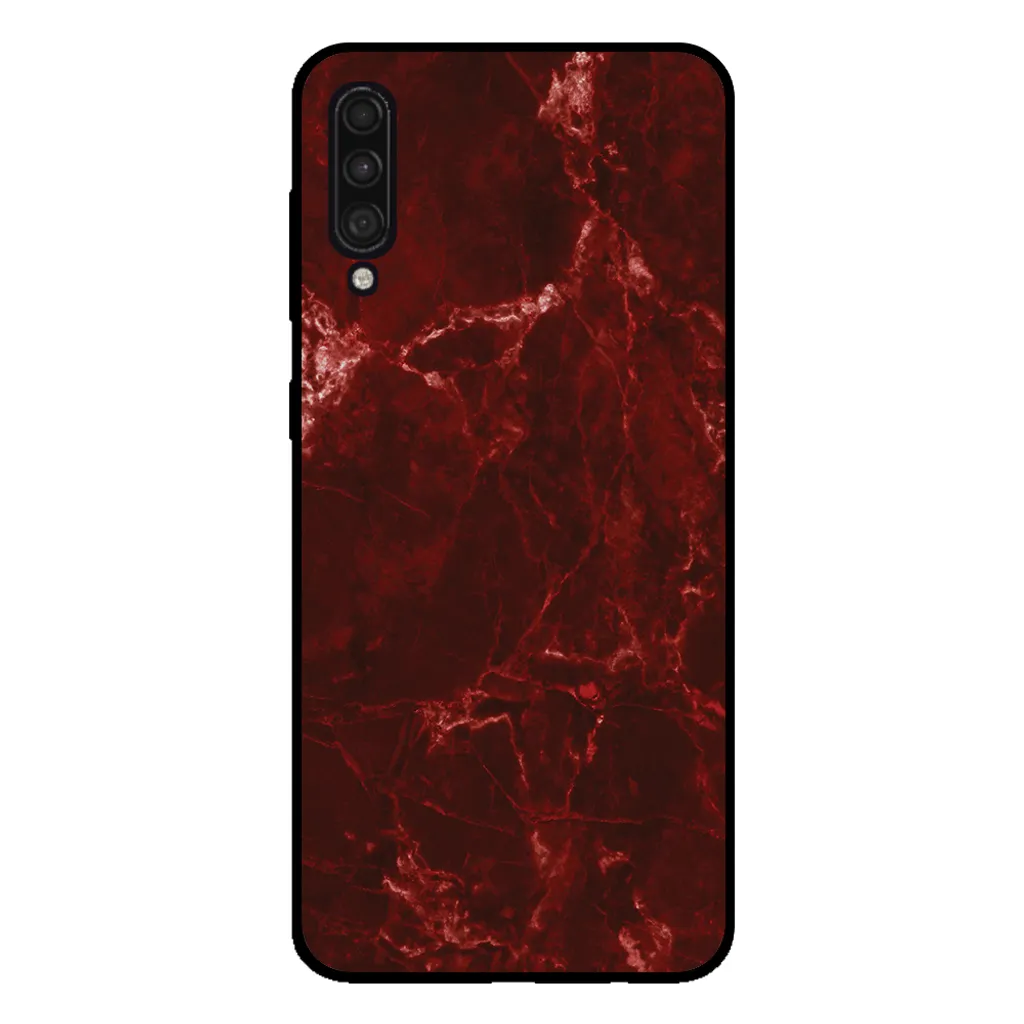 Custodia Samsung Galaxy A50s Marmo Rosso - Protezione TPU Smartphonica