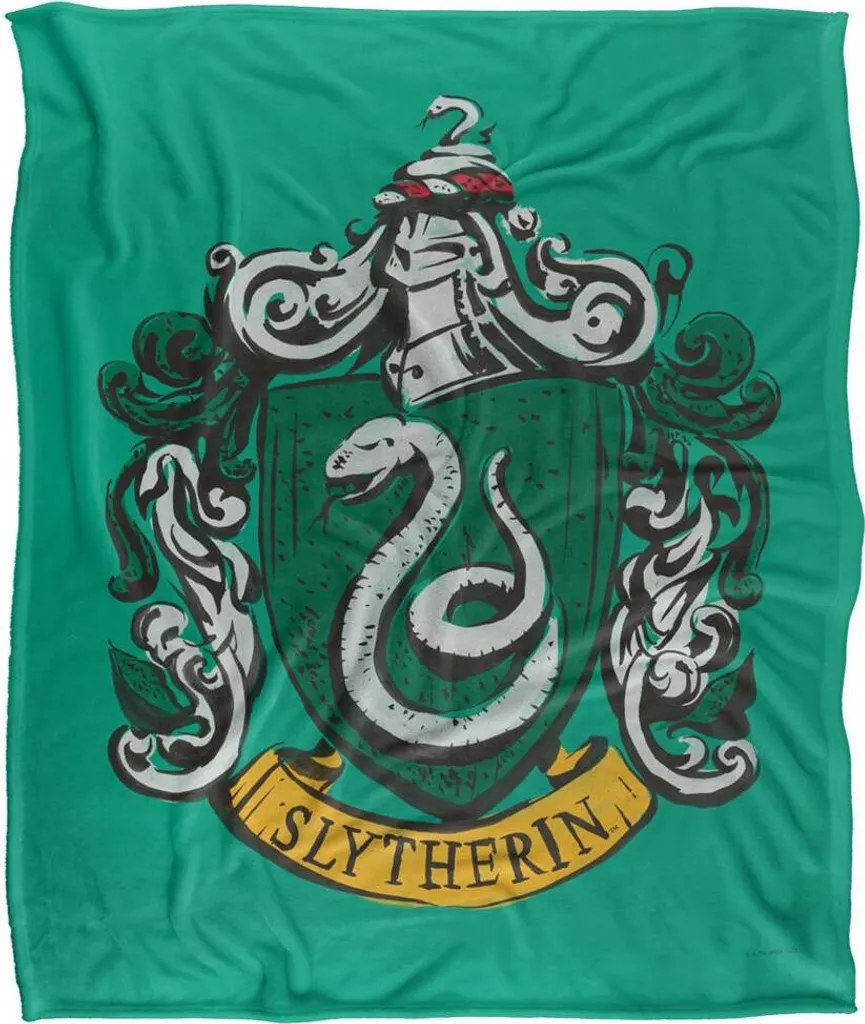 Couverture Harry Potter Slytherin Peint TV18475 en Taille Unique Colorée